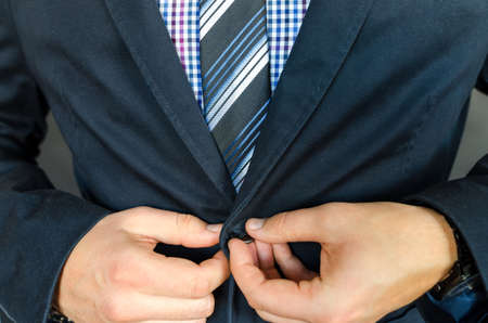 Business man in suit ready for meetingの写真素材