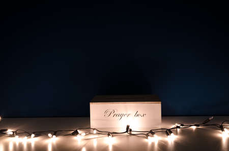 Prayer box christmas decorationの写真素材