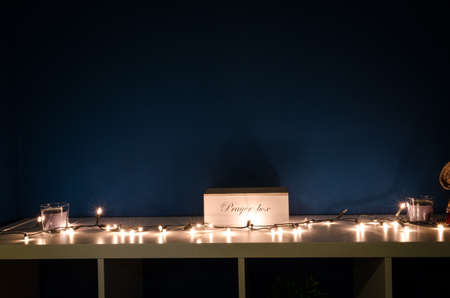 Prayer box christmas decorationの写真素材