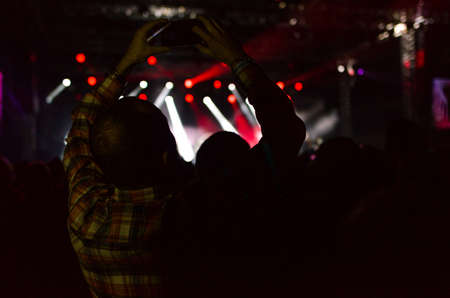 christian music concert and worshipの写真素材