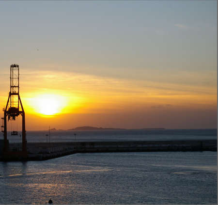 Industrial Sunsetの写真素材
