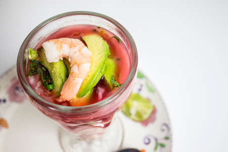 Shrimp Cocktail - CÃ³ctel Camaronesの写真素材