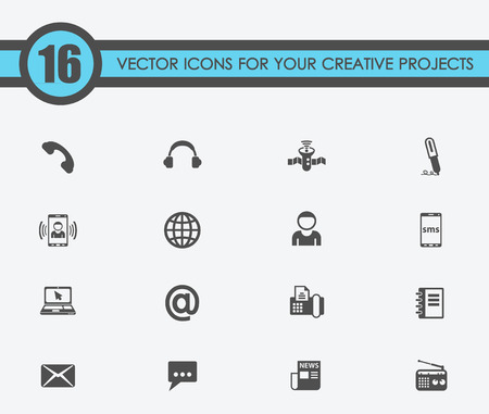 Communication vector icons for your creative ideasのイラスト素材