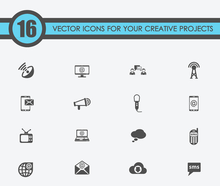 communication vector icons for your creative ideasのイラスト素材
