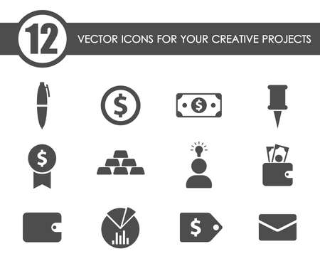 business icon setのイラスト素材