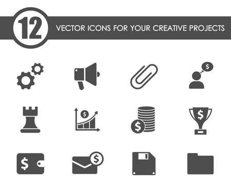 business icon setのイラスト素材