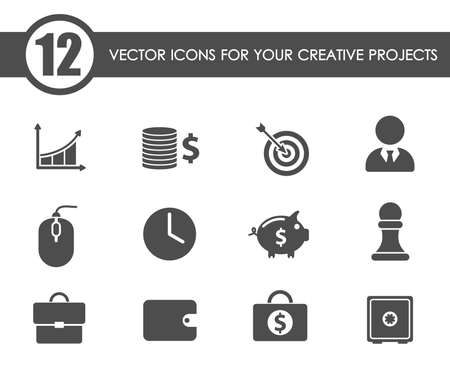 business icon setのイラスト素材