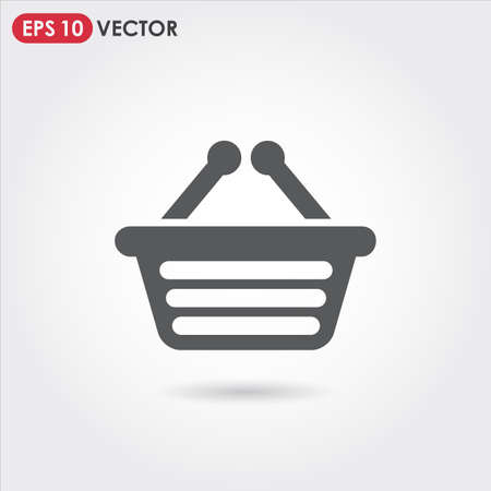 basket single vector iconのイラスト素材