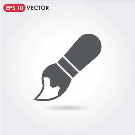 paint brush single vector iconのイラスト素材