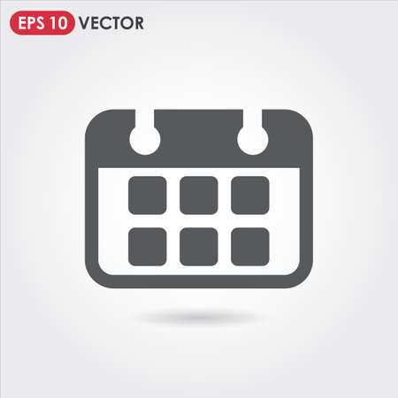 calendar single vector iconのイラスト素材