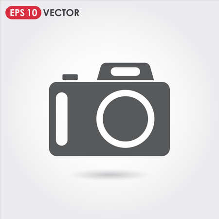 camera single vector iconのイラスト素材