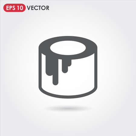 can of paint single vector iconのイラスト素材