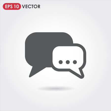 chat message ui web button. vector iconのイラスト素材