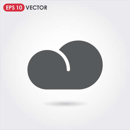 cloud ui web button. vector iconのイラスト素材