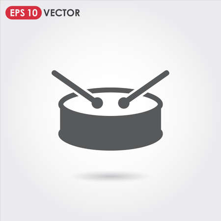 drum single vector iconのイラスト素材