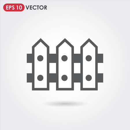 fence single vector iconのイラスト素材