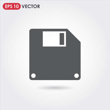 floppy disk single vector iconのイラスト素材