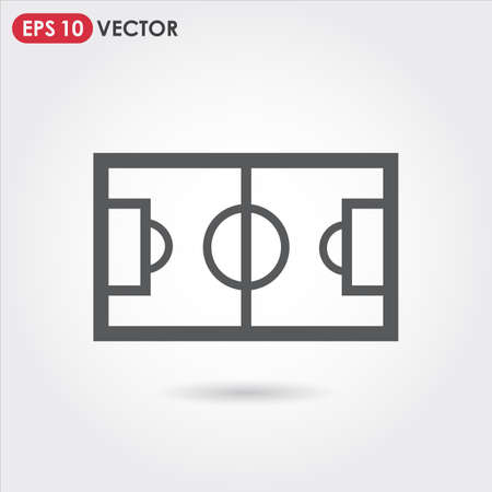 football field single vector iconのイラスト素材