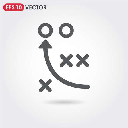 game tactics single vector iconのイラスト素材