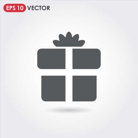 gift box single vector iconのイラスト素材
