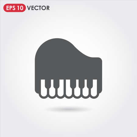grand piano single vector iconのイラスト素材