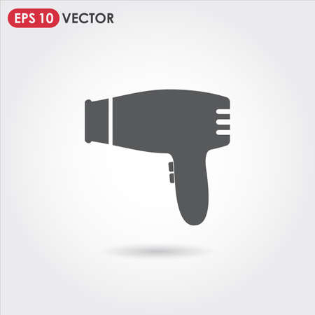 hairdryer single vector iconのイラスト素材