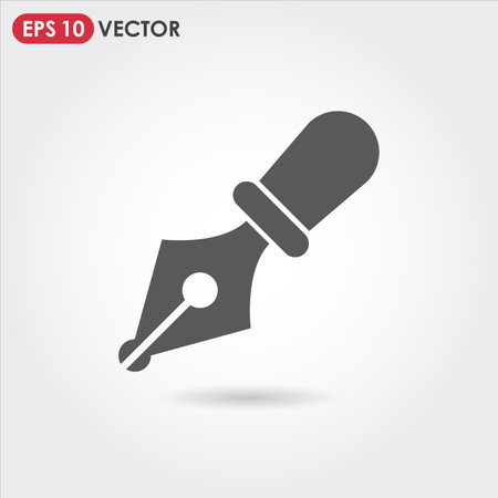 ink pen single vector iconのイラスト素材