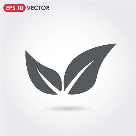 leaves single vector iconのイラスト素材
