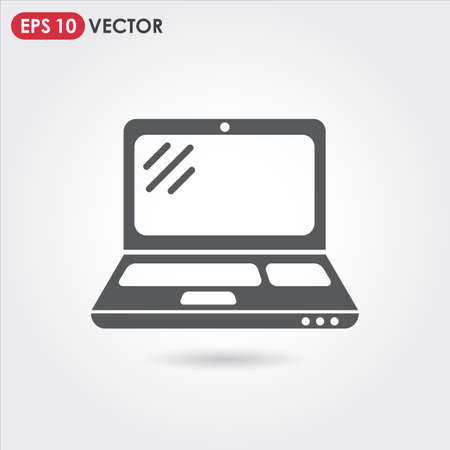 laptop single vector iconのイラスト素材