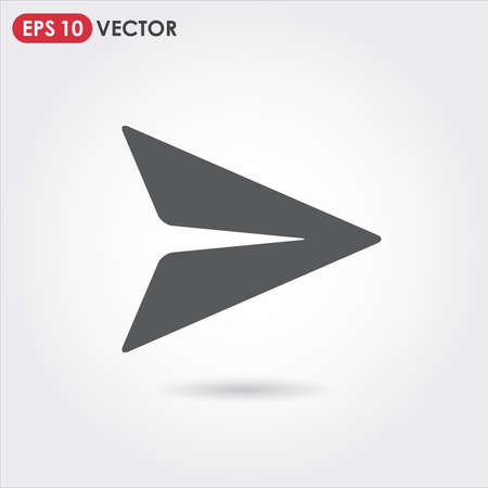 paper plane ui web button. vector iconのイラスト素材