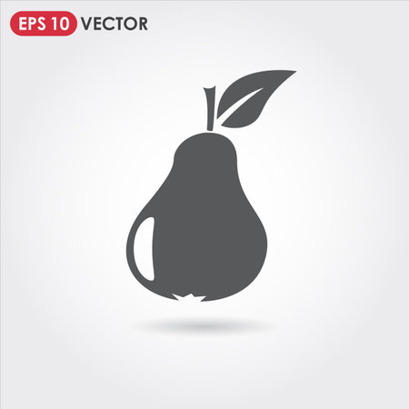 pear single vector iconのイラスト素材