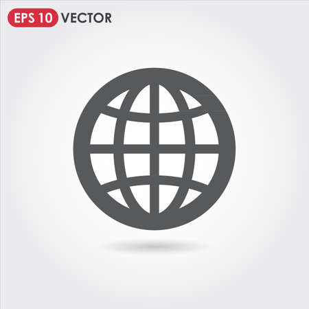 planet earth single vector iconのイラスト素材