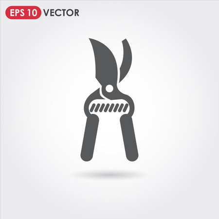 pruner single vector iconのイラスト素材