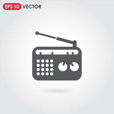 radio single vector iconのイラスト素材