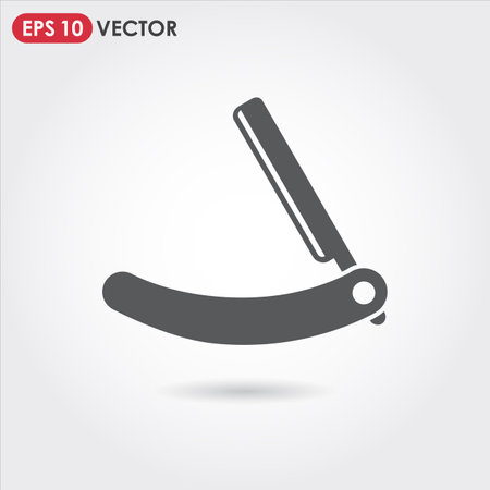 razor single vector iconのイラスト素材