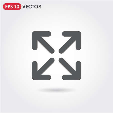 full screen ui web button. vector iconのイラスト素材