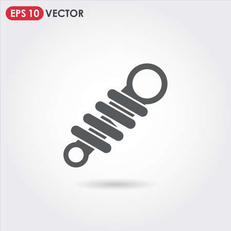 shock absorber single vector iconのイラスト素材