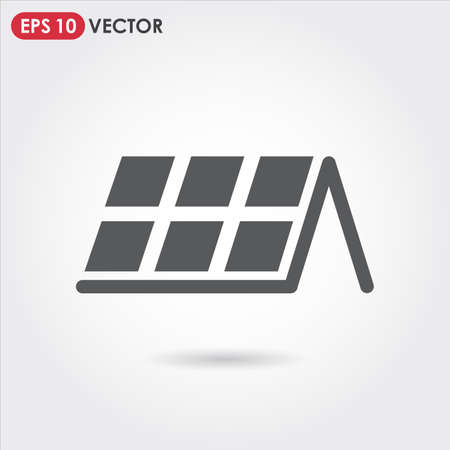 solar battery single vector iconのイラスト素材