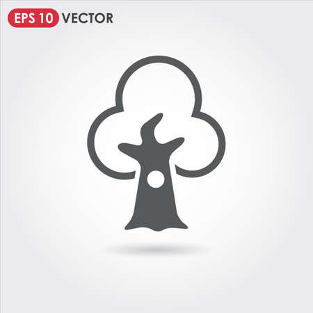 tree single vector iconのイラスト素材