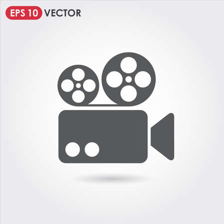 video camera single vector iconのイラスト素材