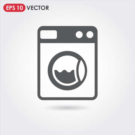 washing machine single vector iconのイラスト素材