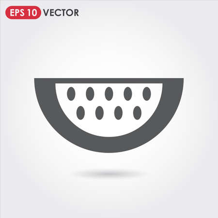 watermelon single vector iconのイラスト素材