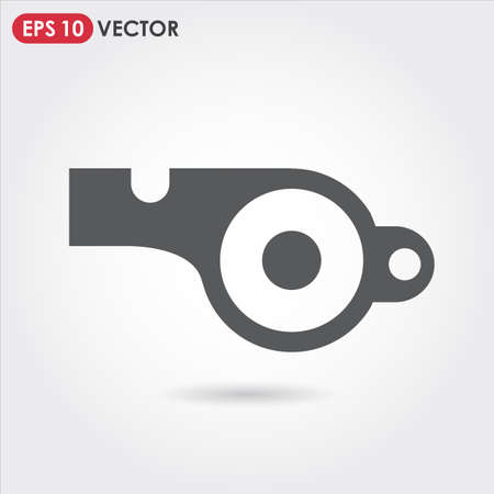 whistle single vector iconのイラスト素材