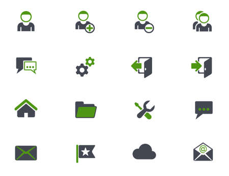 account icon setのイラスト素材