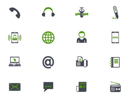 communication icon setのイラスト素材