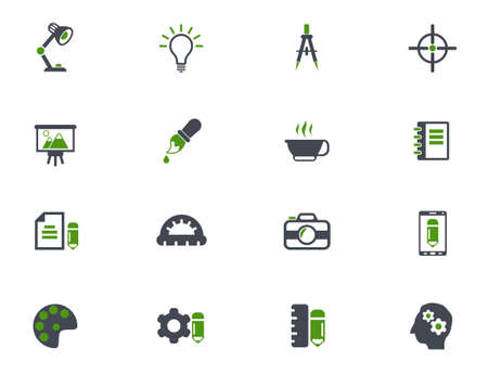 creative process icon setのイラスト素材