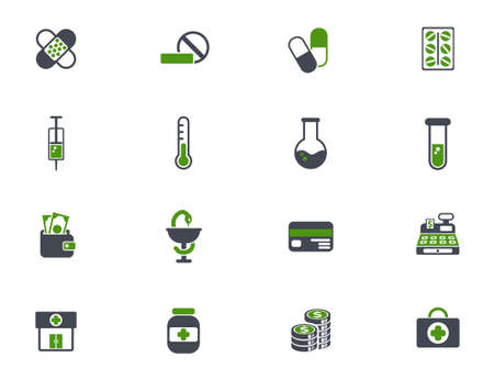 drug store icon setのイラスト素材