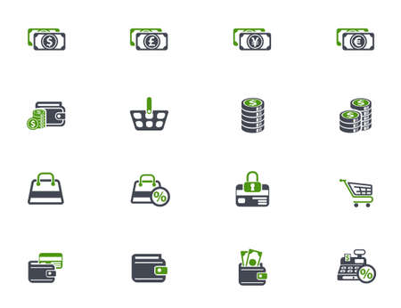 e-commerce icon setのイラスト素材