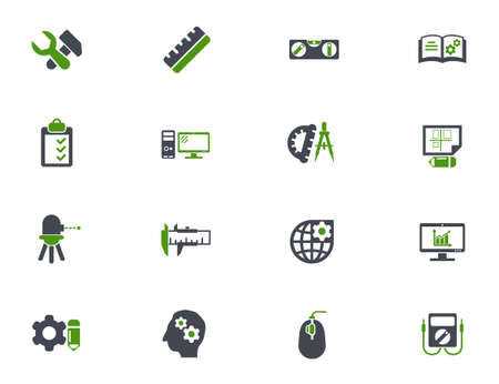 engineering icon setのイラスト素材
