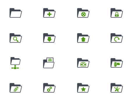 folder icon setのイラスト素材